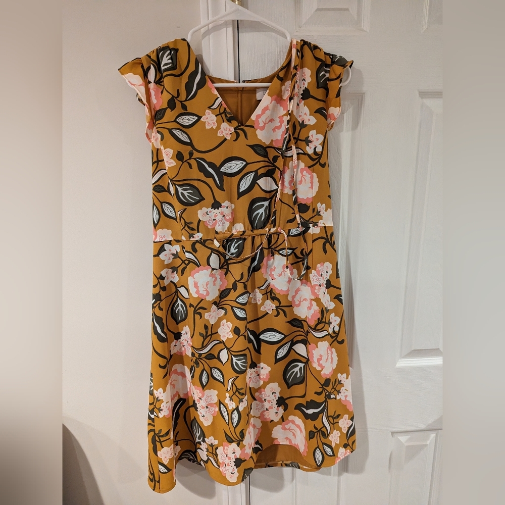 Loft- Flutter sleeve dress